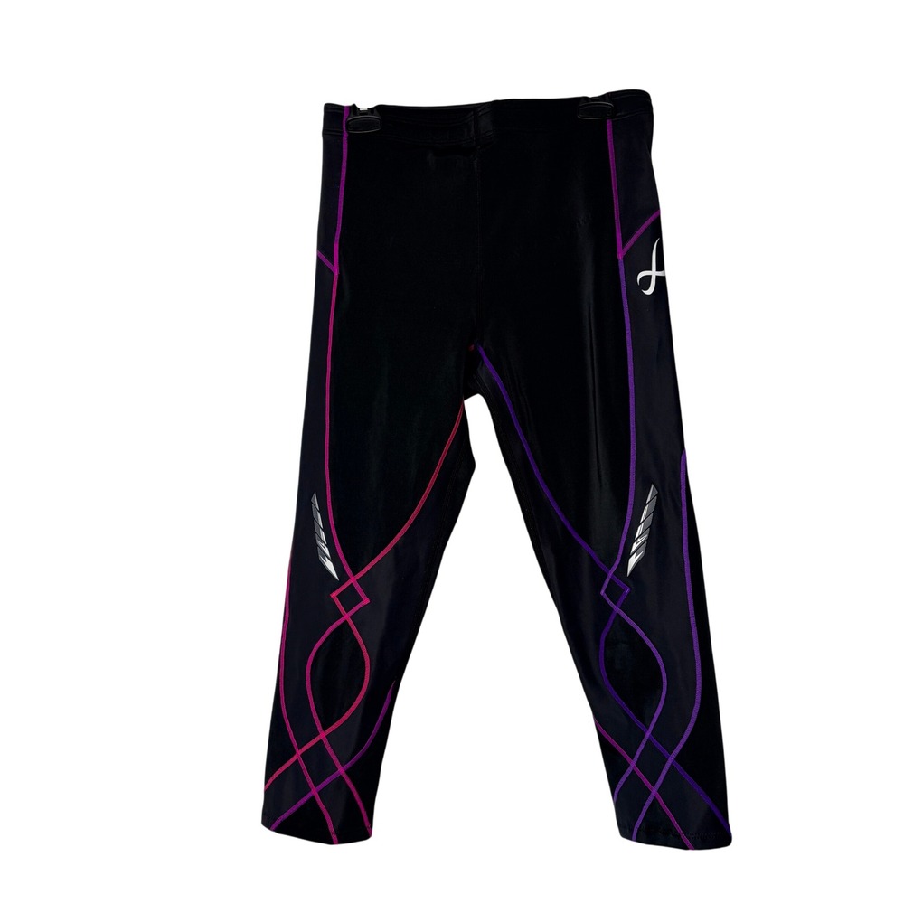 CW-X Compression Size S Black Pink Purple Joint Support Running Leggings